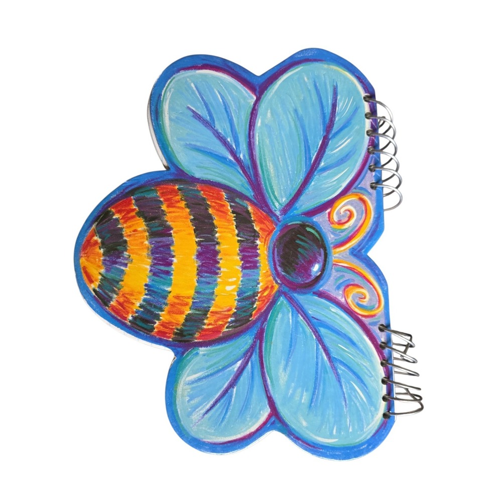 Vtg 90s Y2K Lisa Frank Style Bee Notebook Large Cute
